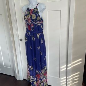 Fortune and Ivy Maxi Dress Blue Floral